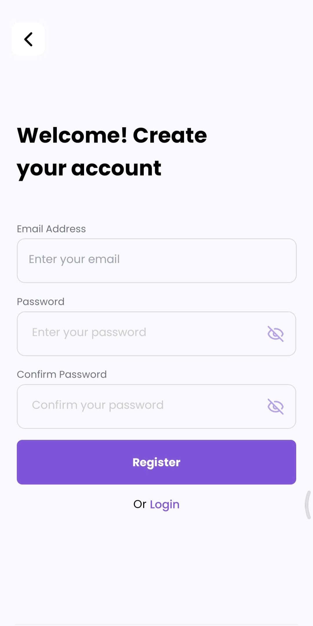 SoulSpace expert signup screen